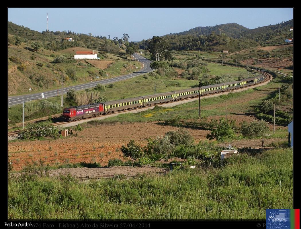 5614 (IC 674 Faro - Lisboa) Alto da Silveira 27-04