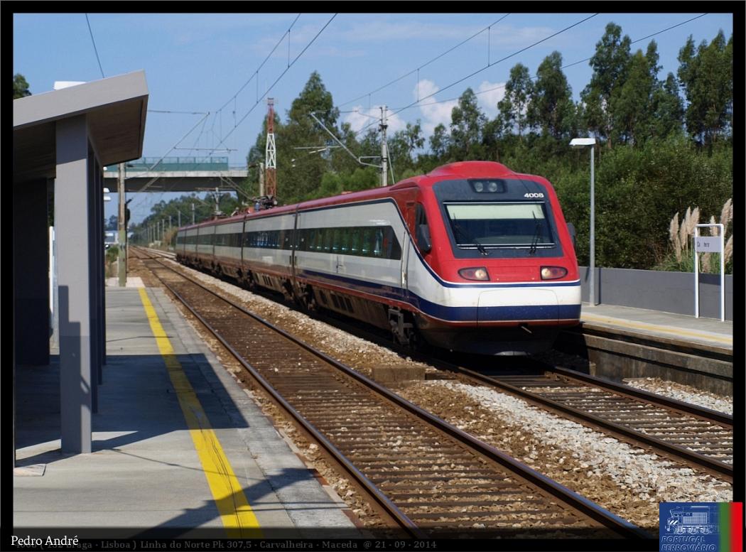 4008 ( 132 Braga - Lisboa) Linha do Norte Pk 307.5